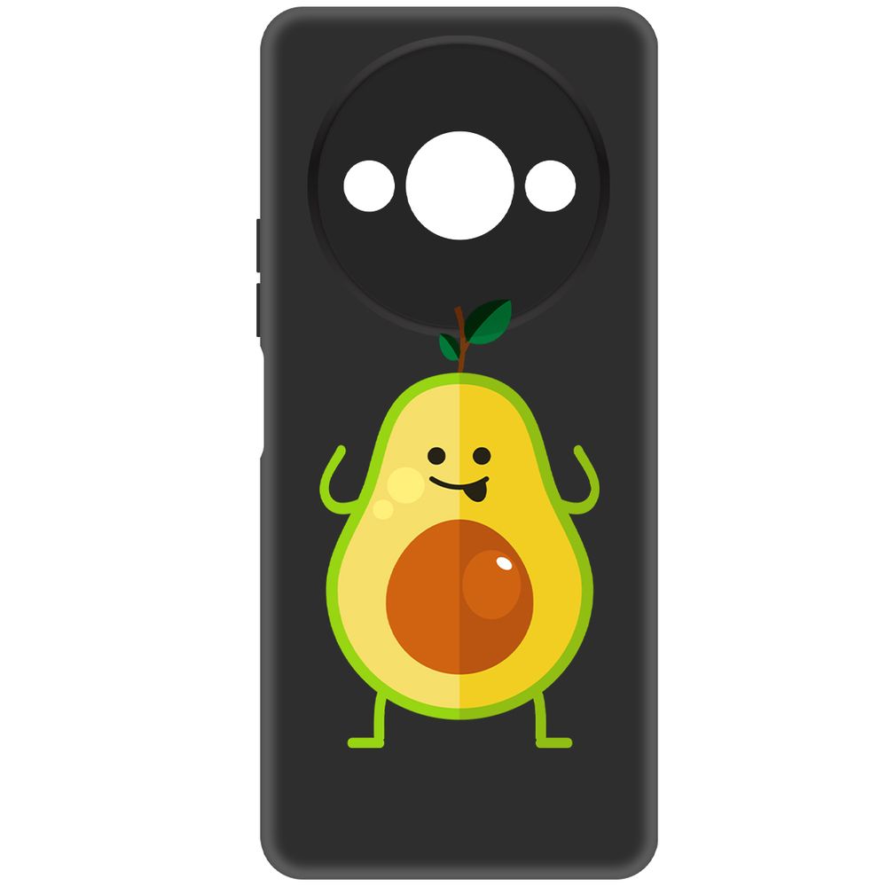

Чехол-накладка Krutoff Soft Case Авокадо Веселый для Xiaomi Redmi A3 черный