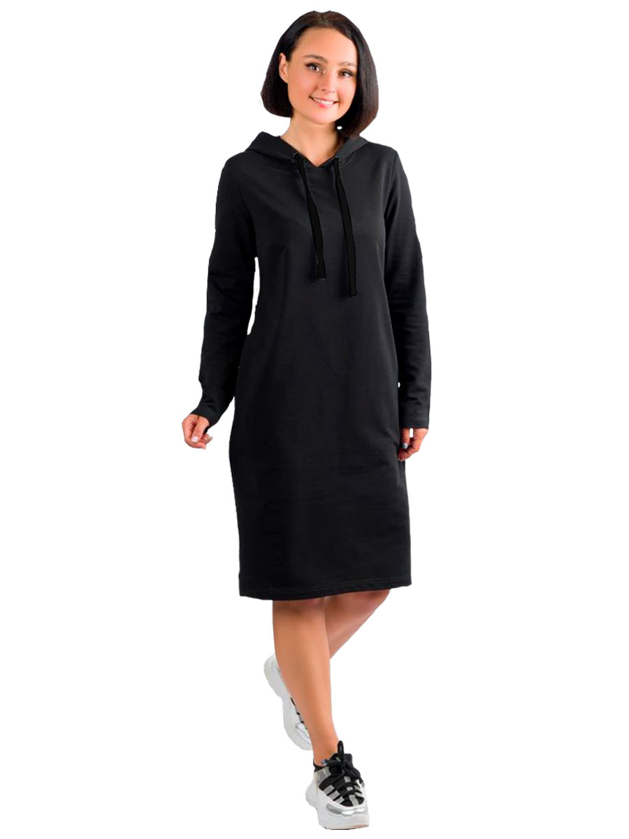 Платье женское Миллена Шарм 49514 черное 44 RU