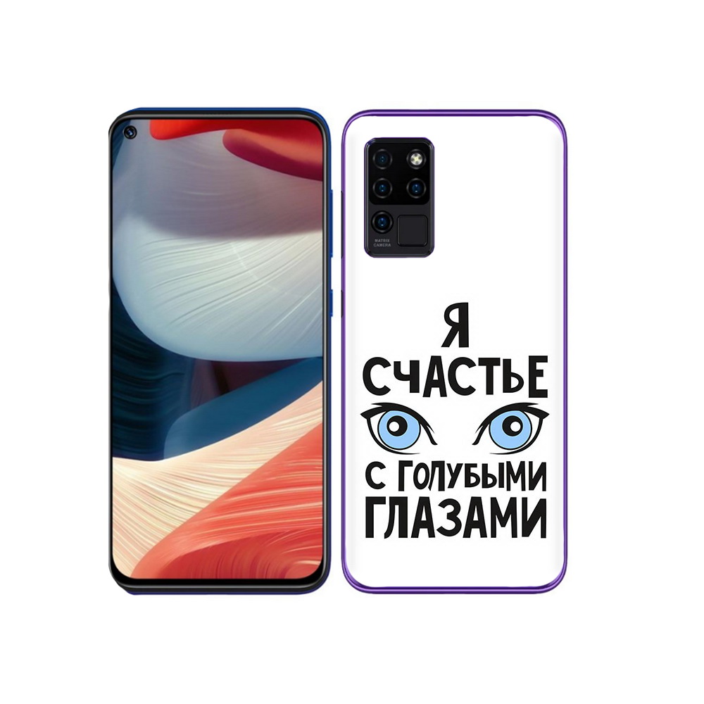 

Чехол MyPads Tocco для Oukitel C21 счастье с голубыми глазами, Прозрачный, Tocco