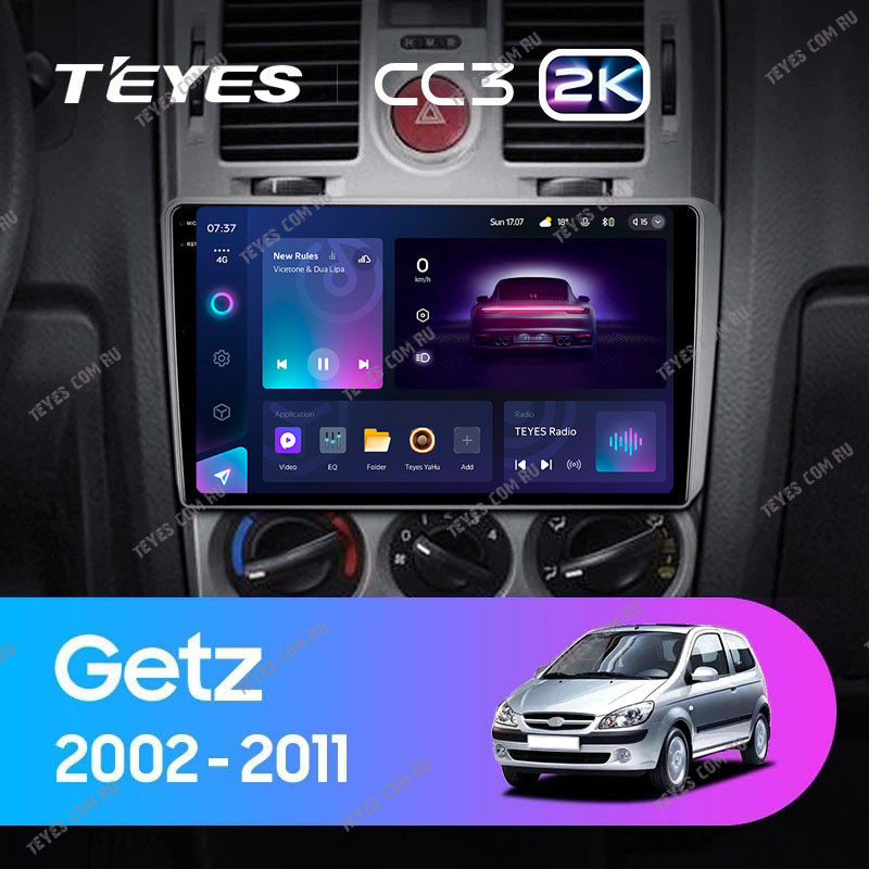 Автомобильная магнитола Teyes CC3 2K 432 Hyundai Getz 2002-2011 F2 4255000₽