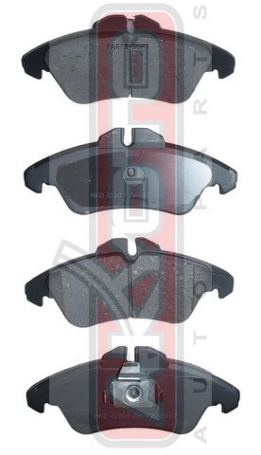 

Тормозные колодки Akyoto передние дисковые AKD0301