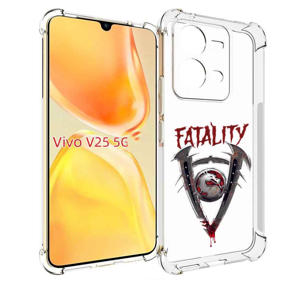 

Чехол MyPads Фаталити мужской для Vivo V25 5G / V25e, Прозрачный, Tocco