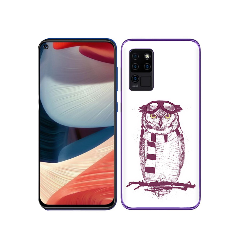 

Чехол MyPads Tocco для Oukitel C21 сова-летчик, Прозрачный, Tocco