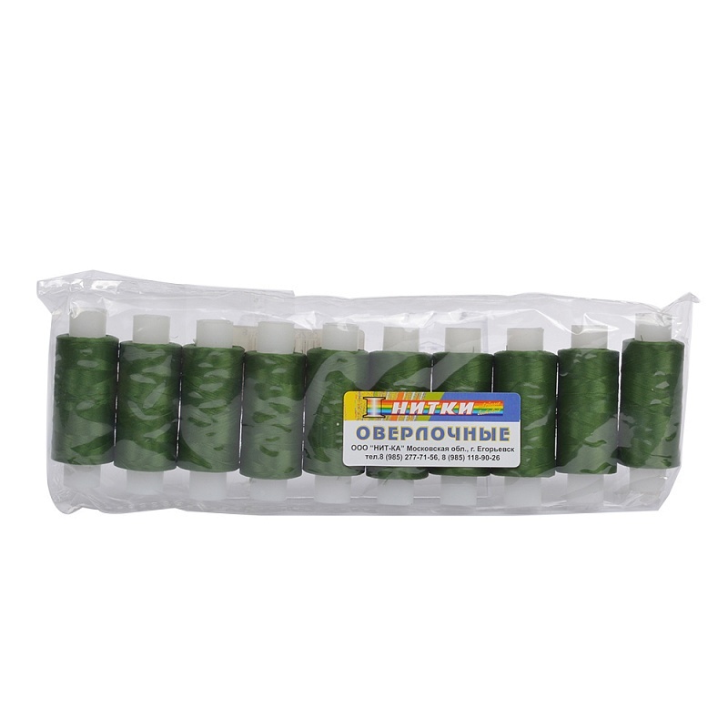 

Нит-ка 10 катушек, 200 м, зеленый, 10 катушек, 200 м, зеленый
