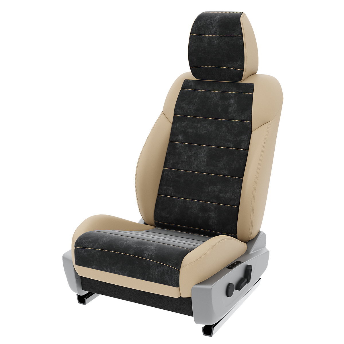 

Чехлы на сиденья Automobiler для Datsun On do 2014-2020 A-A-1591F2S367 Экокожа Бежевый, A-A-1591