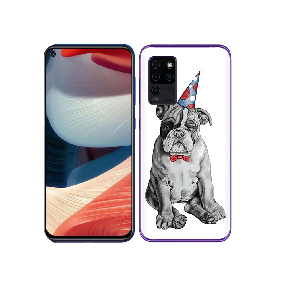 

Чехол MyPads Tocco для Oukitel C21 праздничный щенок, Прозрачный, Tocco