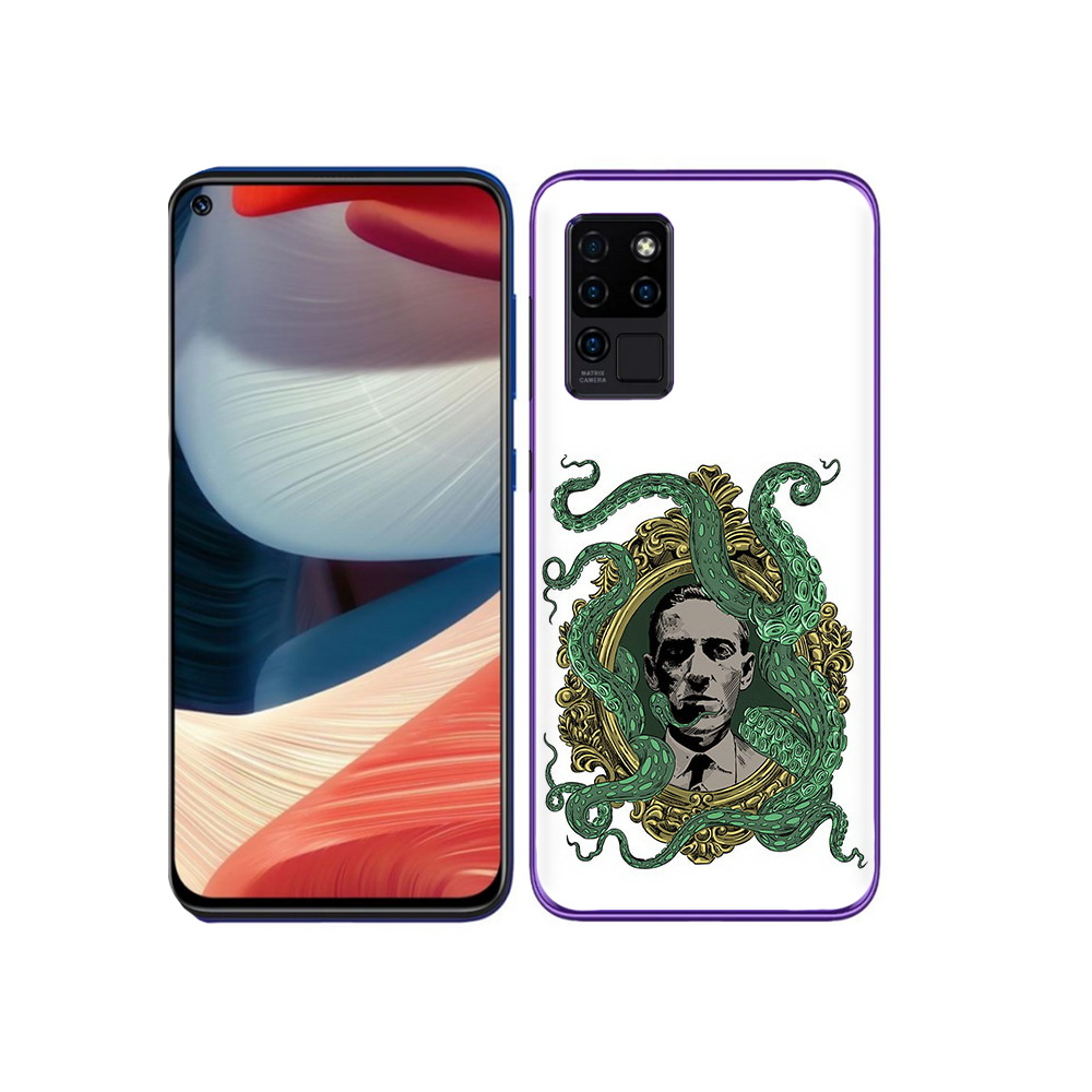 

Чехол MyPads Tocco для Oukitel C21 портрет с кракеном, Прозрачный, Tocco
