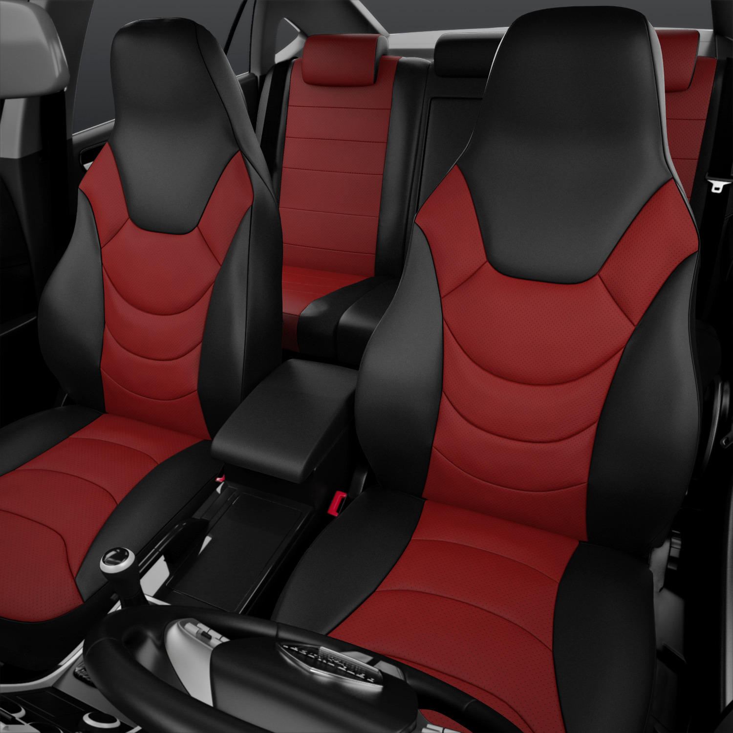 

Чехлы на сиденья AVTOLIDER1 RECARO для Toyota Verso 1 с 2009-2012г компактвен, Красный, UREK31-0304-5404