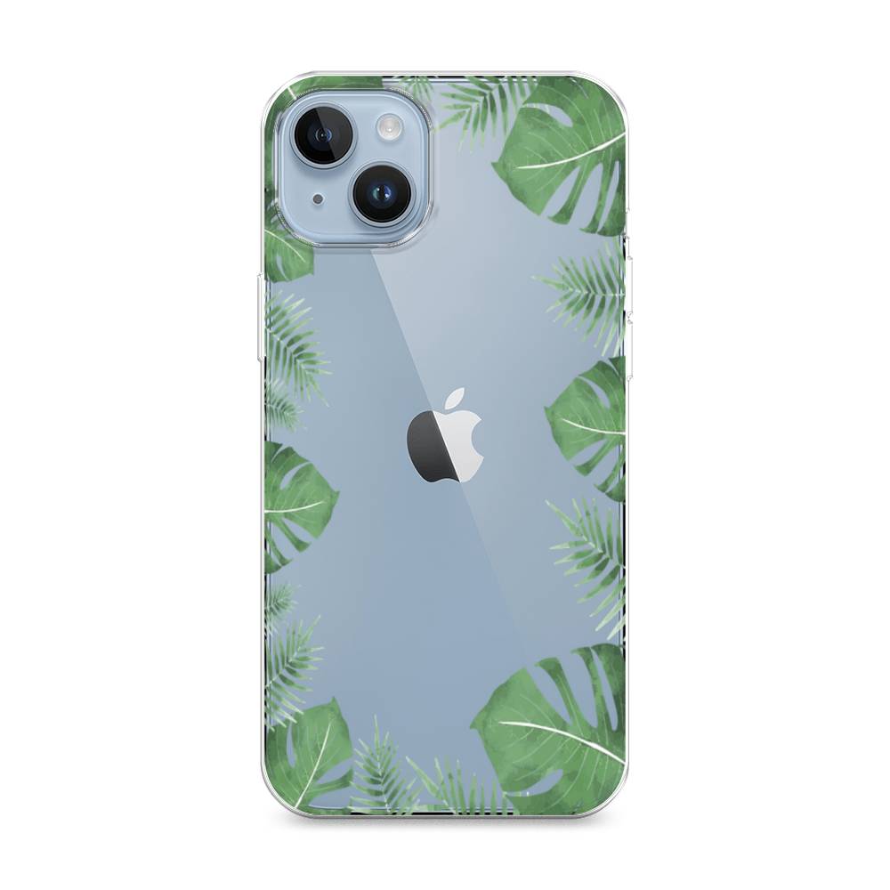 

Чехол Awog на Apple iPhone 14 / Айфон 14 "Листья папоротника рамка", 15150-8