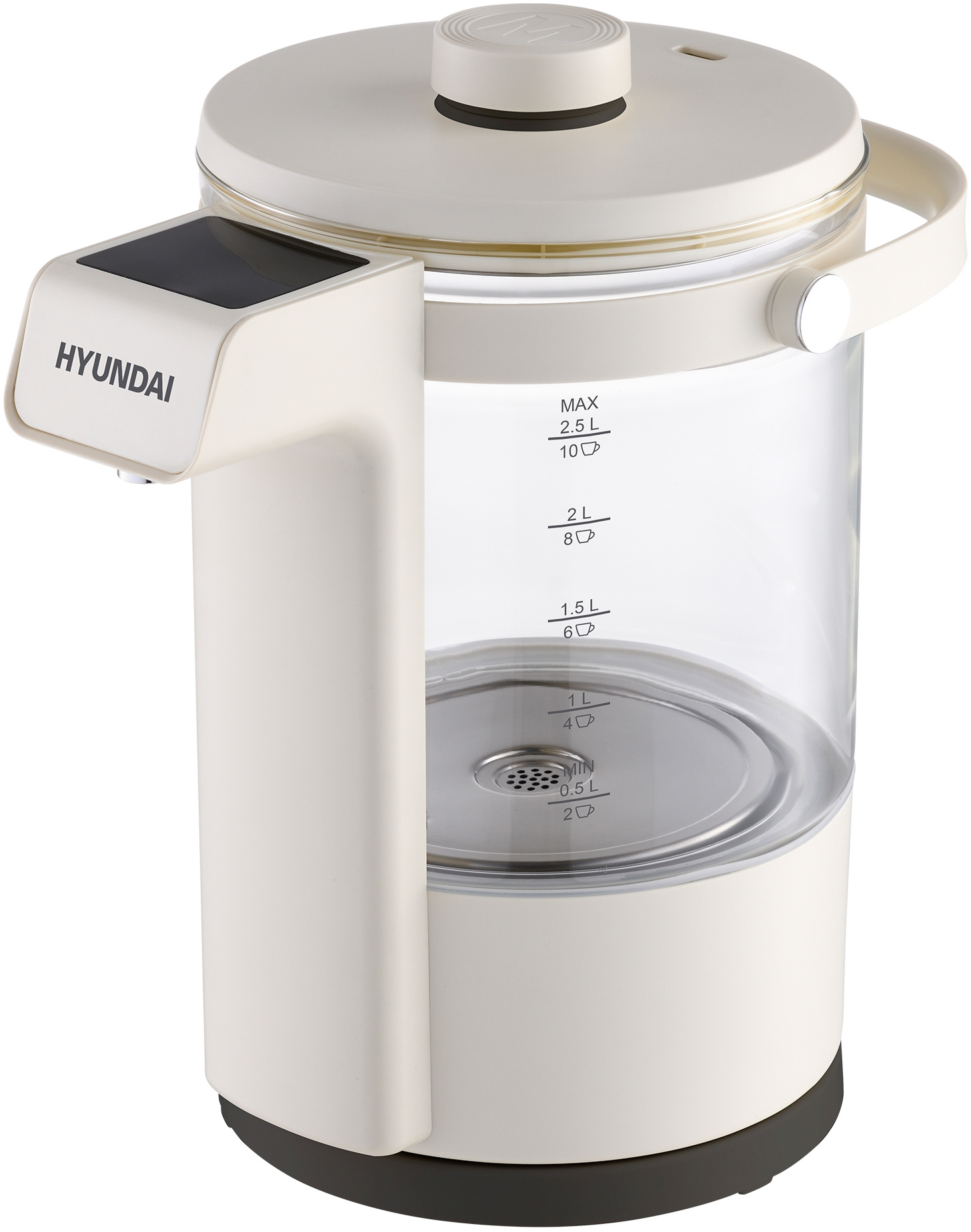 

Чайник электрический HYUNDAI HYK-G7700 2.5 л бежевый, HYK-G7700