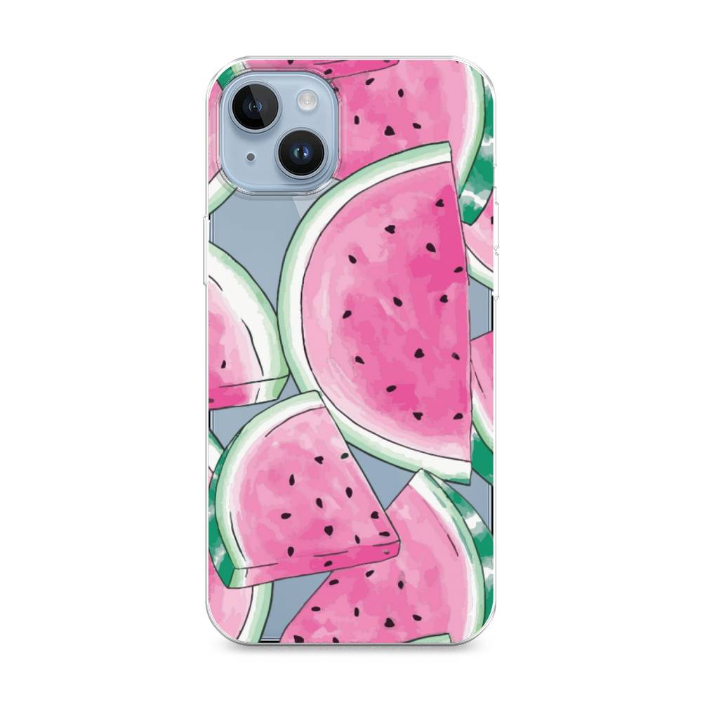 

Чехол Awog на Apple iPhone 14 / Айфон 14 "Акварельные арбузы", 15150-10