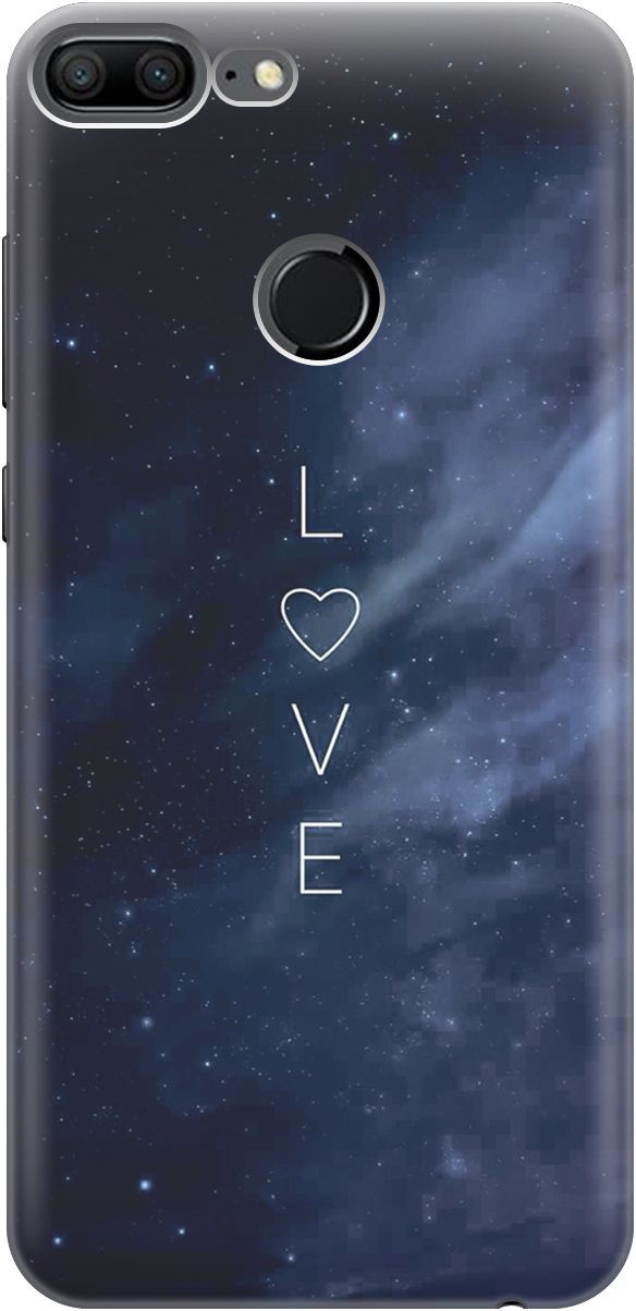 

Силиконовый чехол на Honor 9 Lite с принтом "Ночное небо и любовь", 3968