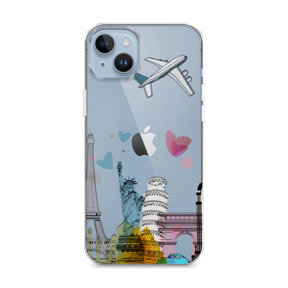 

Чехол Awog на Apple iPhone 14 / Айфон 14 "Самолет путешествий", 15150-10