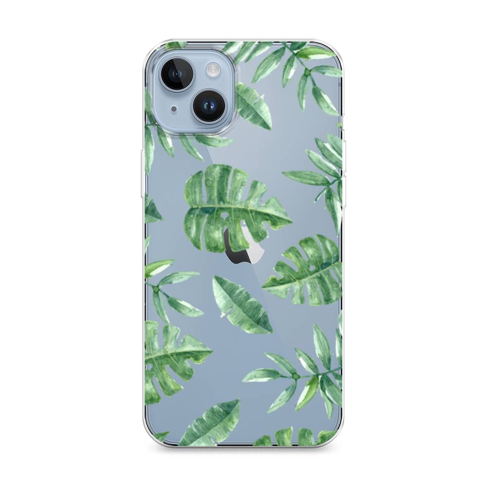 

Чехол Awog на Apple iPhone 14 / Айфон 14 "Нарисованные пальмовые листья", 15150-4