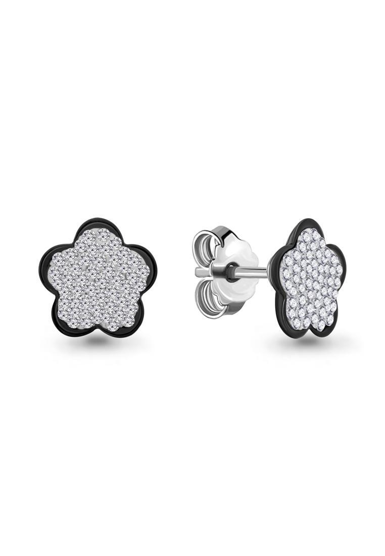 

Серьги-пусеты из серебра с эмалью/фианитом Kari Jewelry 43458.5, 43458.5