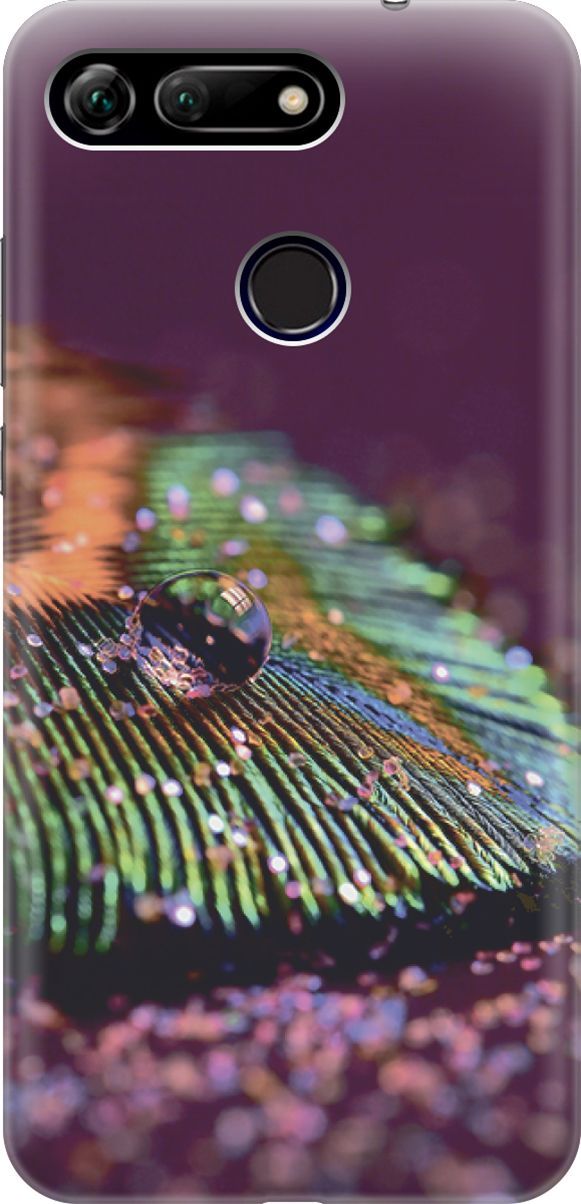 

Силиконовый чехол на Honor View 20 (V20) с эффектом блеска "Капля на пере", 3402