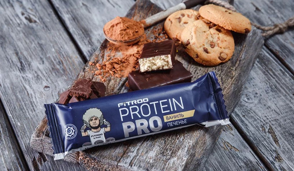 фото Батончик fitroo protein sport ваниль и печенье 50 г