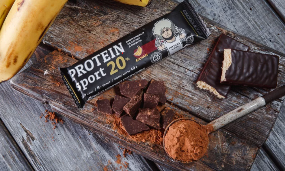 фото Батончик fitroo protein sport глазированный со вкусом банан 40 г