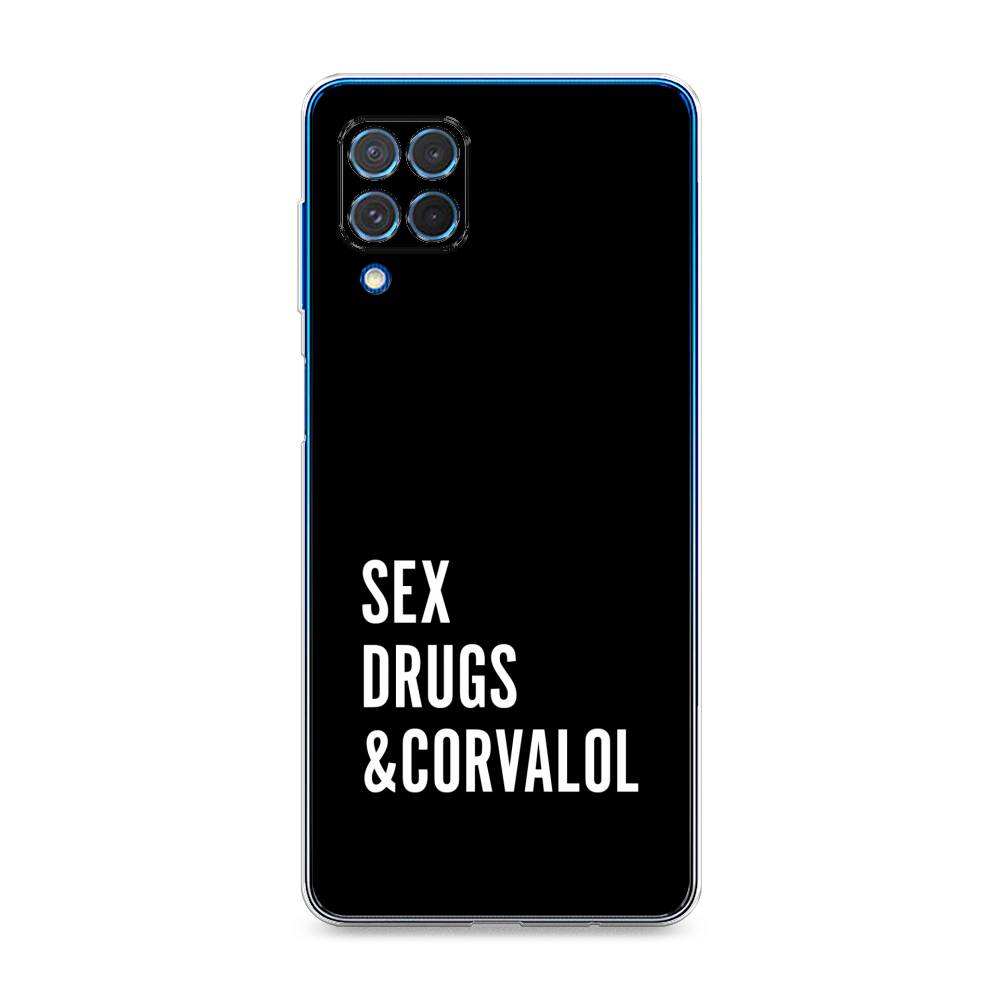

Чехол на Samsung Galaxy M62 "Corvalol", Черный;серый;белый, 2102950-6