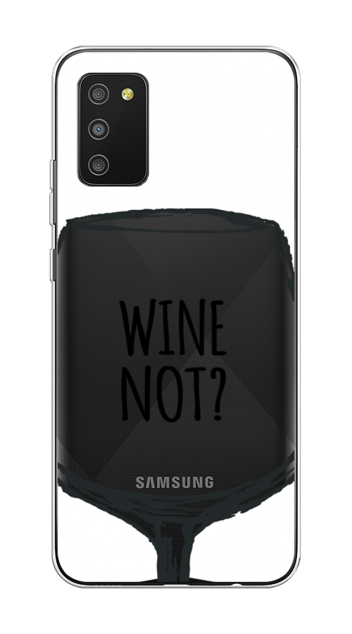 

Чехол на Samsung Galaxy A02s "Wine not white", Белый, 2102350-6