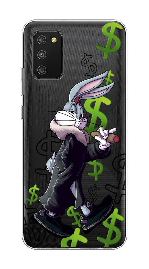 

Чехол на Samsung Galaxy A02s "Rich Bugs Bunny", Зеленый;черный;голубой, 2102350-6