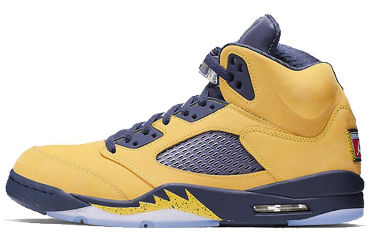 

Кеды унисекс Jordan Air Jordan 5 sp michigan желтые 46 EU, Желтый, Air Jordan 5 sp michigan