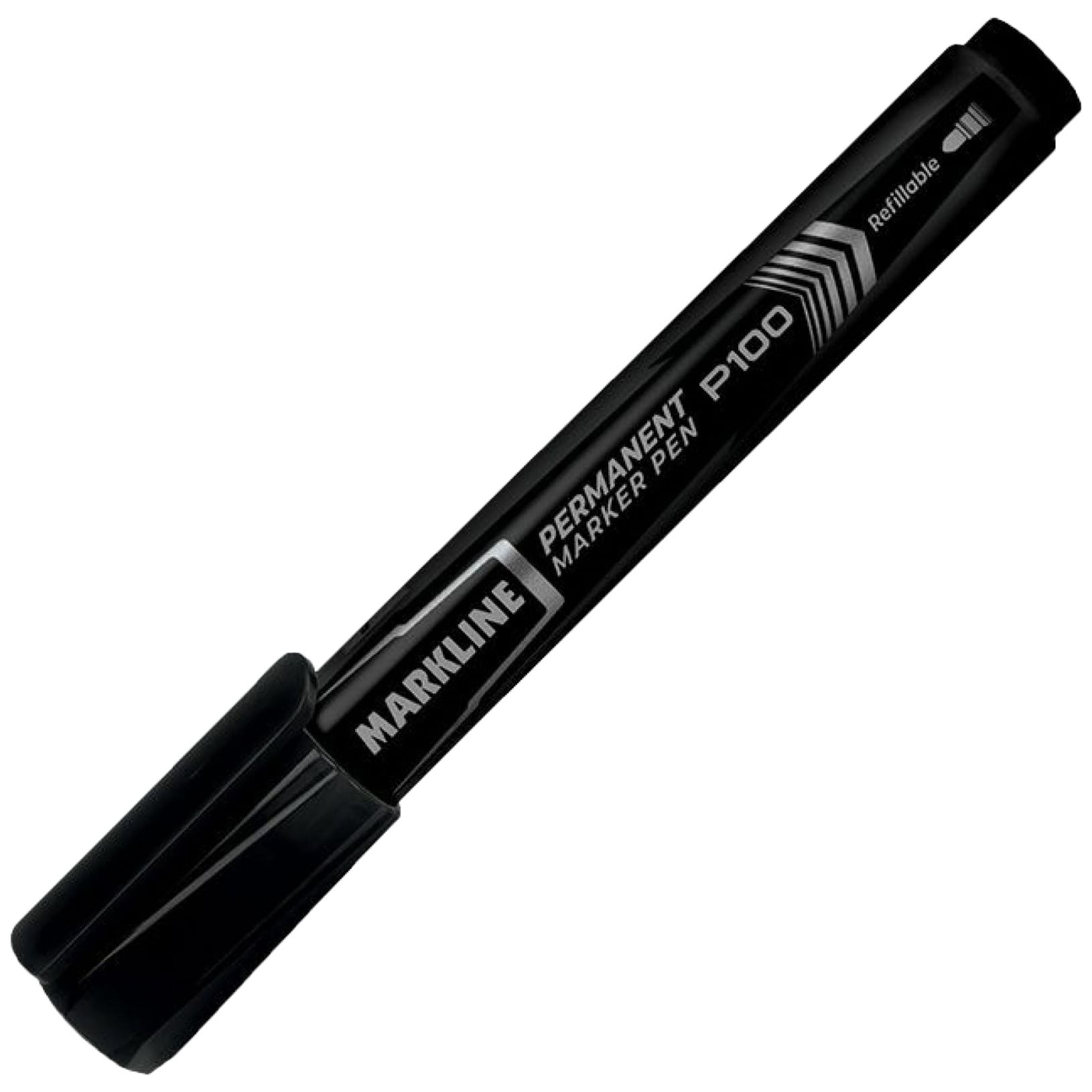 Linc Маркер перманент. PERMANENT 2,5-3,7 мм черный круглый P100/black маркер для белых досок linc