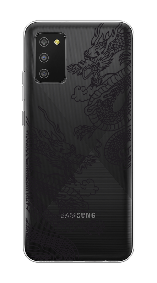 

Чехол на Samsung Galaxy A02s "Два китайских дракона", Серый;черный, 2102350-1