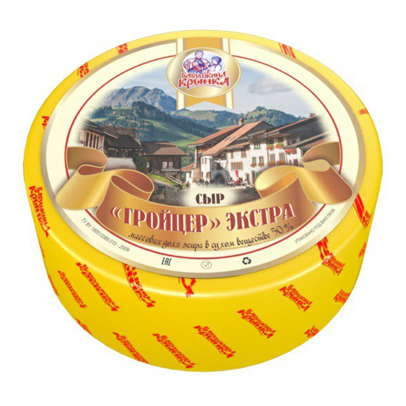 

Сыр полутвердый Бабушкина крынка Гройцер 50% +-8 кг