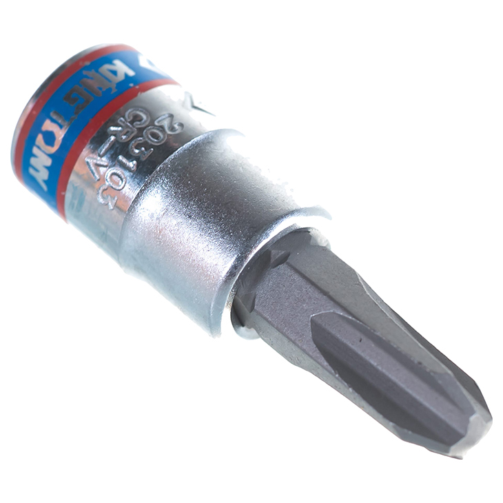 

KING TONY Насадка бита торцевая 1/4", Phillips, PH3, L = 37 мм 203103