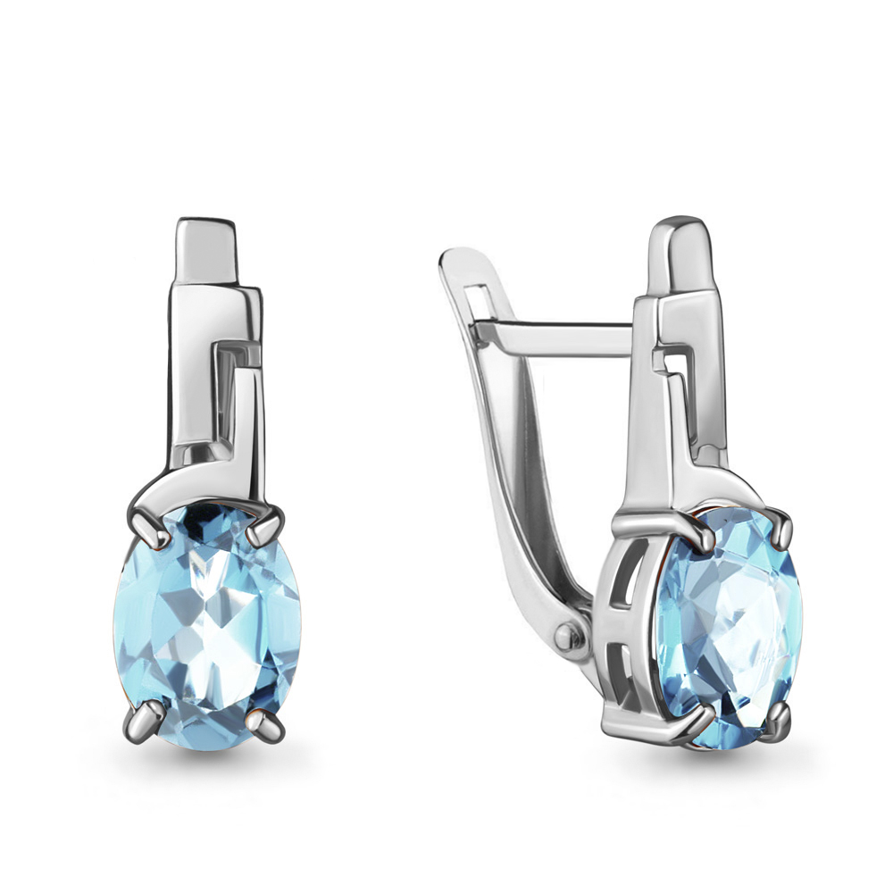 

Серьги из серебра с топазом Aquamarine Aquamarine 4469402_925_р, 4469402_925_р