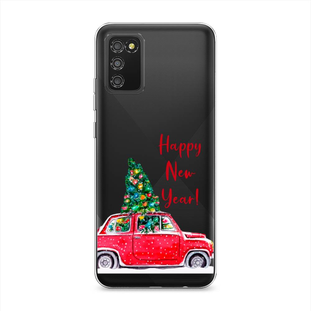

Чехол на Samsung Galaxy A02s "Happy New Year", Красный;зеленый, 2102350-5