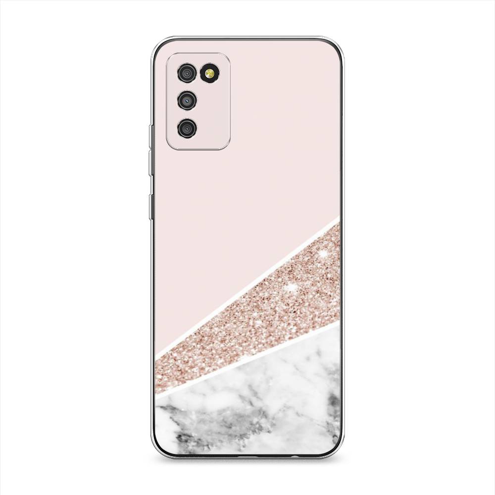 

Чехол на Samsung Galaxy A02s "Блестящий розовый мрамор", 2102350-3
