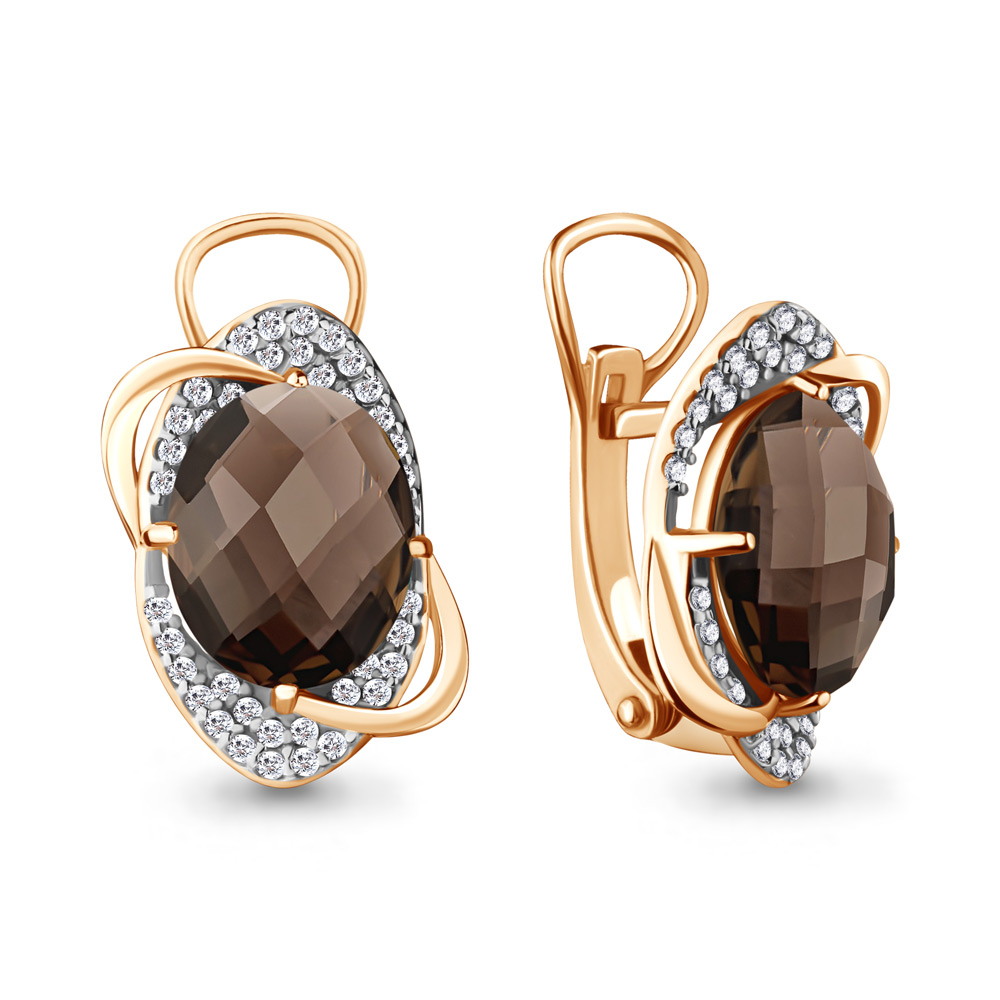 

Серьги из серебра с кварцем Aquamarine Aquamarine 4459001А_925_з, 4459001А_925_з