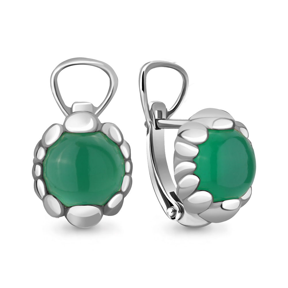 

Серьги из серебра с агатом Aquamarine Aquamarine 4448509_925, 4448509_925