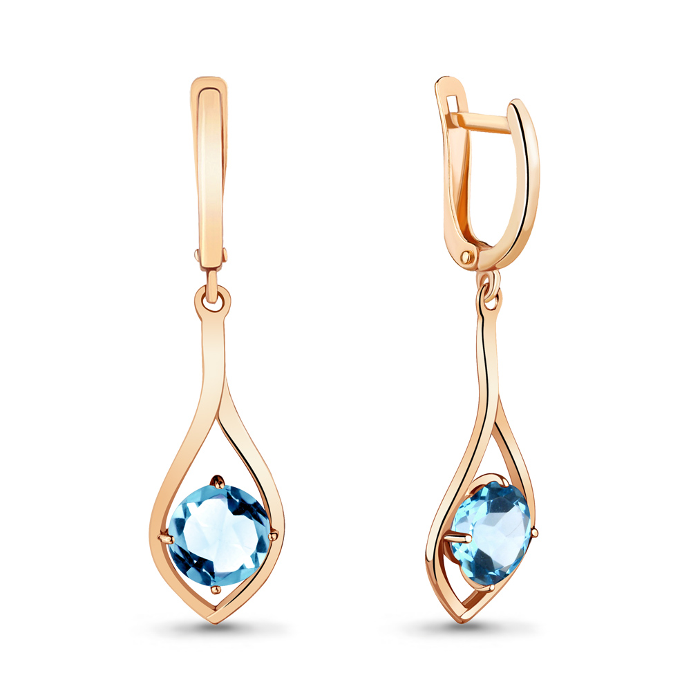 

Серьги из серебра с топазом Aquamarine Aquamarine 4447905_925_з, 4447905_925_з