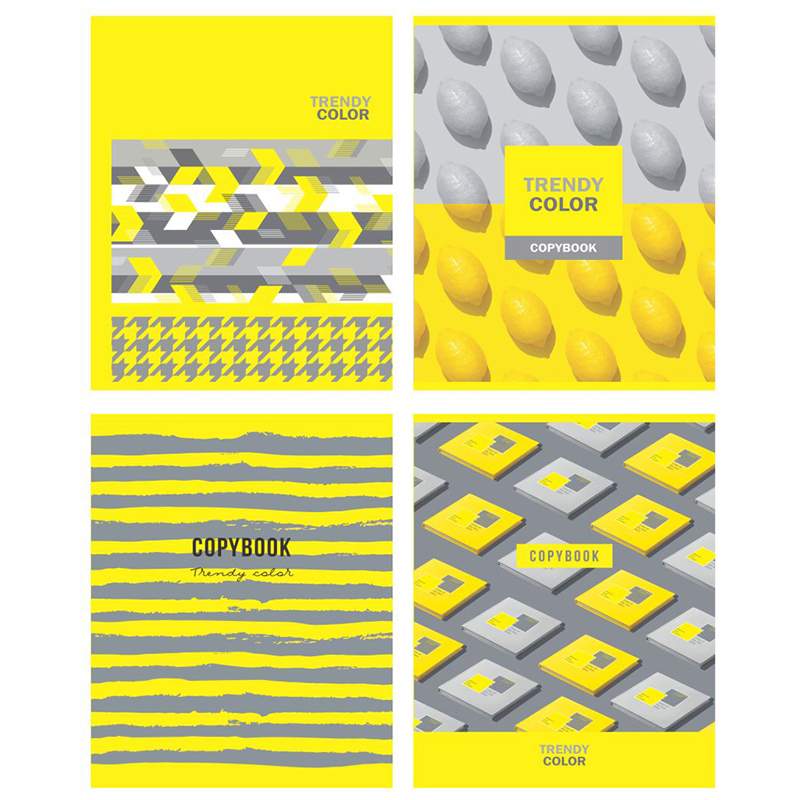 

Тетрадь BG "Yellow&Grey" 328793 80 листов А5 клетка 8 штук