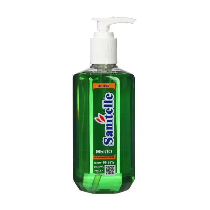 Жидкое мыло для рук Sanitelle Active дезинфицирующее зеленое 300 мл