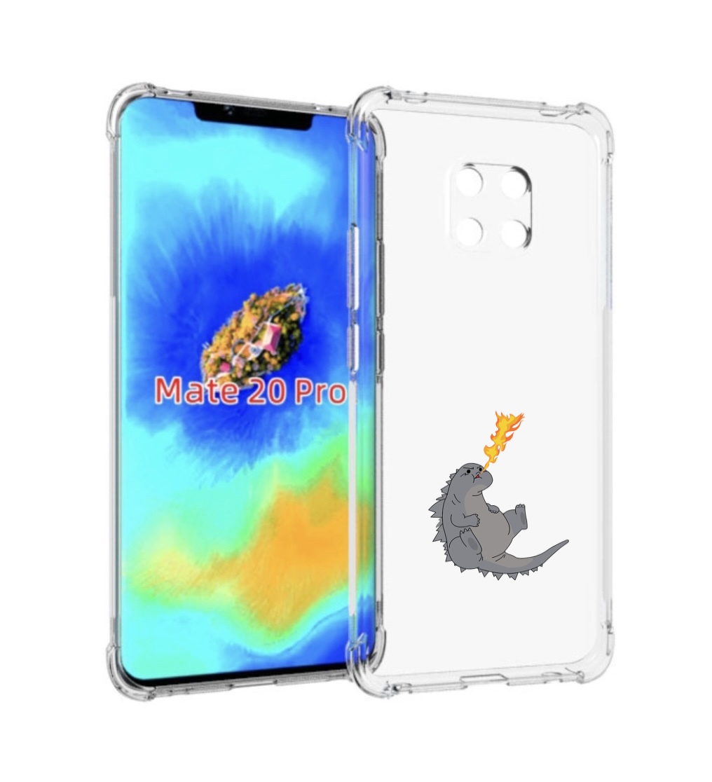 

Чехол MyPads огнедышащий-дракончик для Huawei Mate 20 Pro/Mate 20 RS 6.39, Прозрачный, Tocco