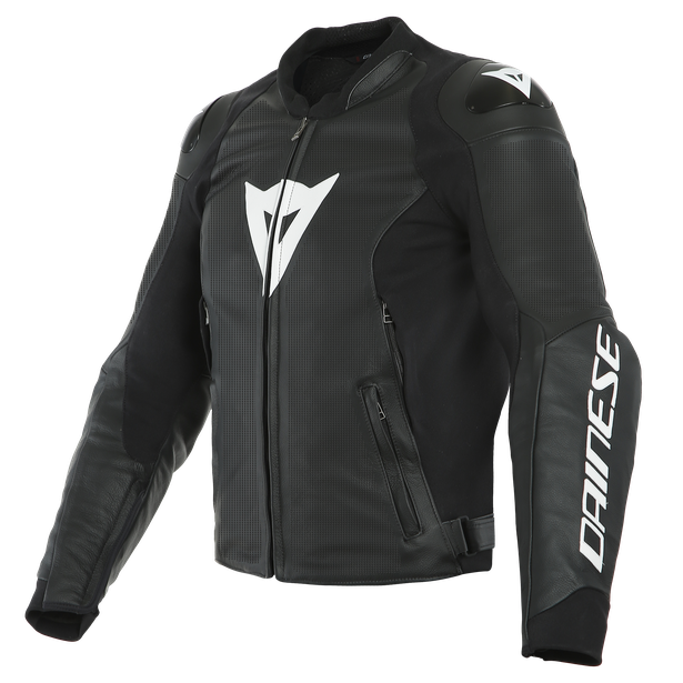 

Куртка кожаная Dainese SPORT PRO PERFORATED Black/White (р.58)