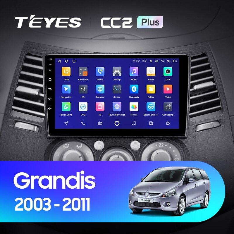 

Автомобильная магнитола Teyes CC2 Plus 4/64 Mitsubishi Grandis 1 (2003-2011) F2, CC2 Plus