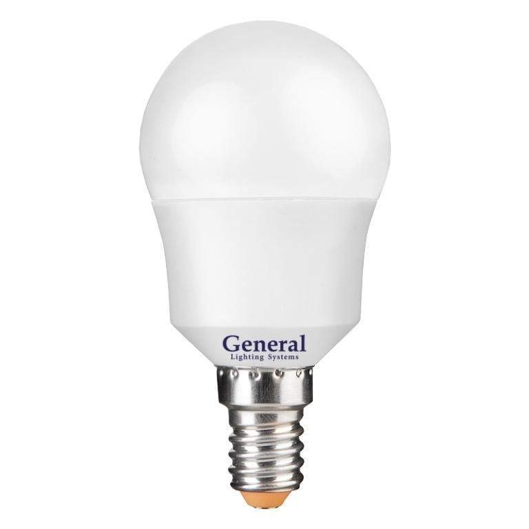 фото Лампа светодиодная general, e14, 15w, 4500k, "шар", арт. 778698 - (10 шт.)