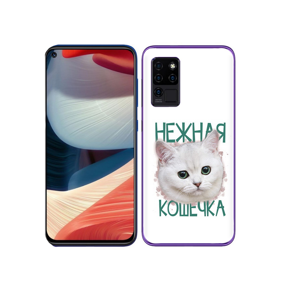 

Чехол MyPads Tocco для Oukitel C21 нежная кошечка, Прозрачный, Tocco