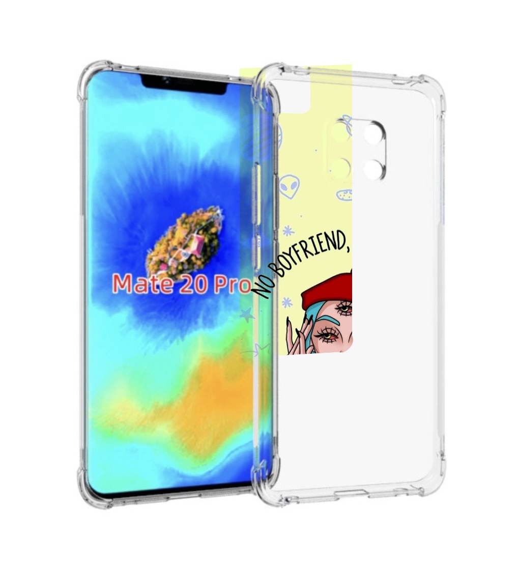 Чехол MyPads нет-проблем-нет-мужчин женский для Huawei Mate 20 Pro/Mate 20 RS 6.39