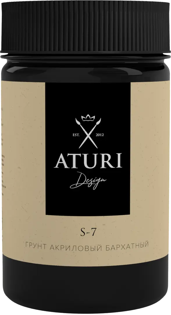 Грунт акриловый Aturi Design 350 г цвет чёрный матовый укрывающий акриловый грунт palizh