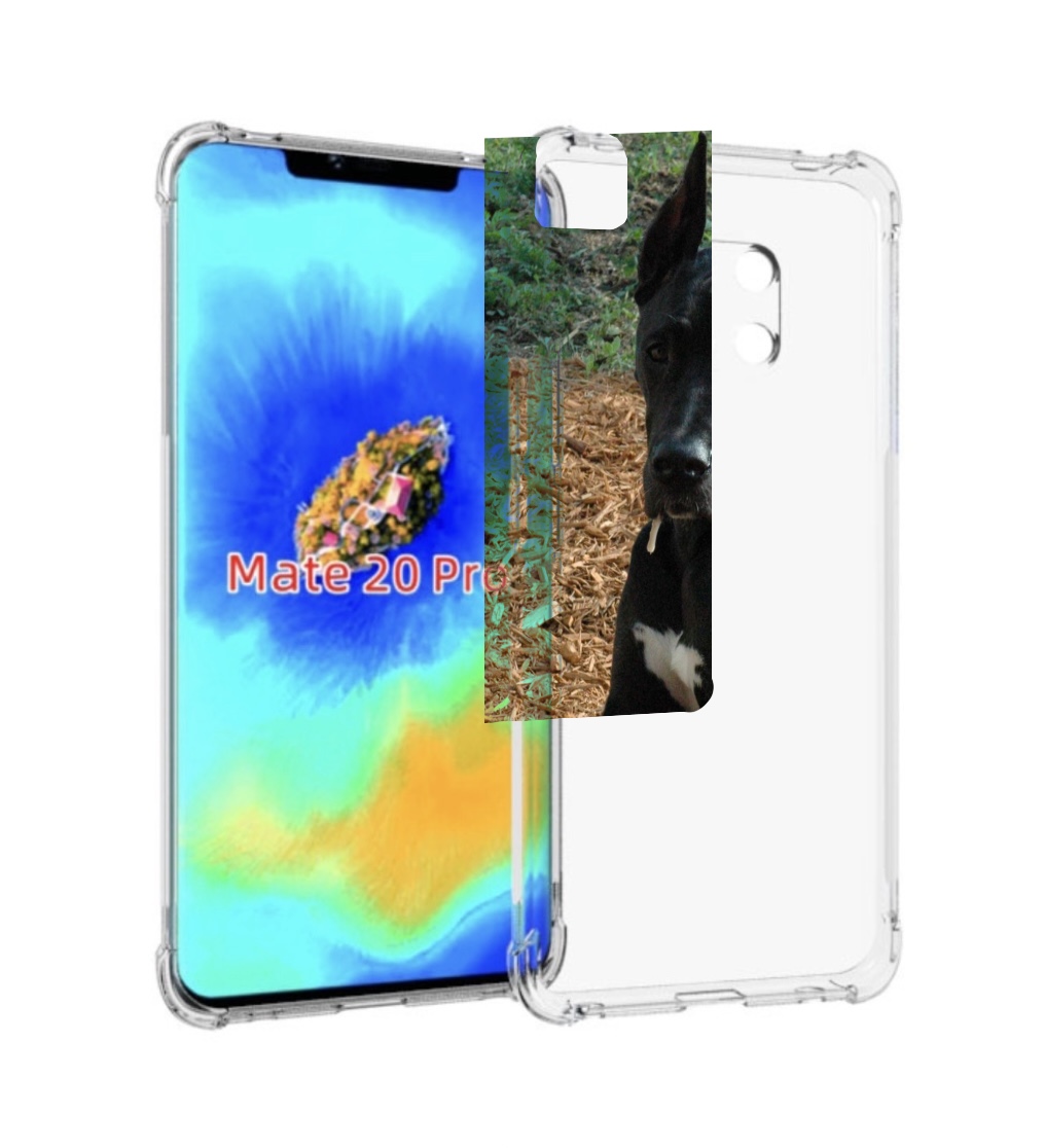 

Чехол MyPads немецкии дог для Huawei Mate 20 Pro/Mate 20 RS 6.39, Прозрачный, Tocco