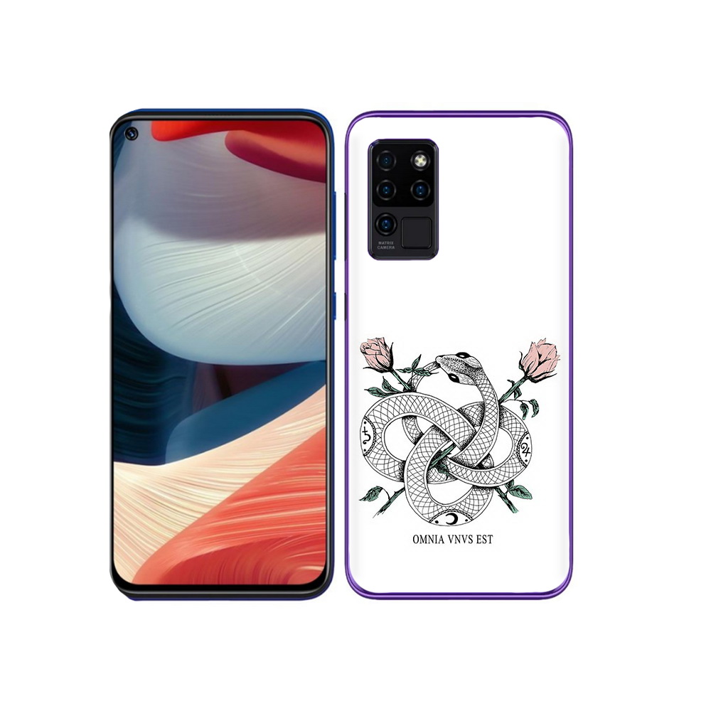 

Чехол MyPads Tocco для Oukitel C21 нарисованная змея абстракция, Прозрачный, Tocco
