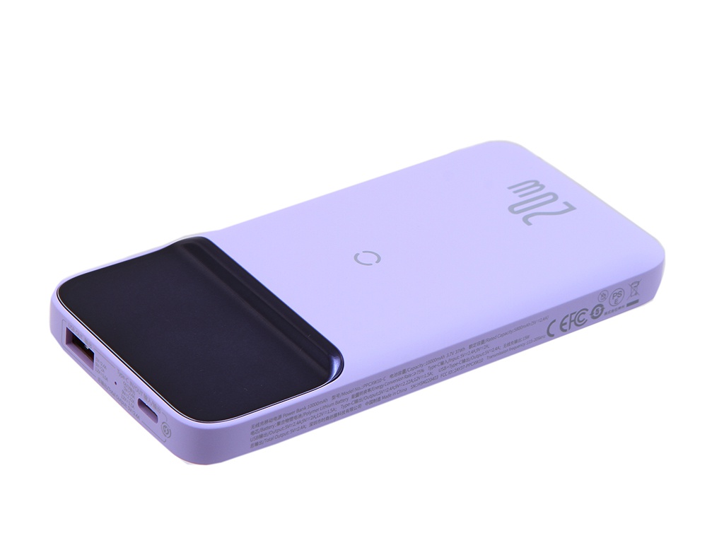 

Внешний аккумулятор Baseus Power Bank 10000mAh 20W Purple PPCX010105, PPCX010105