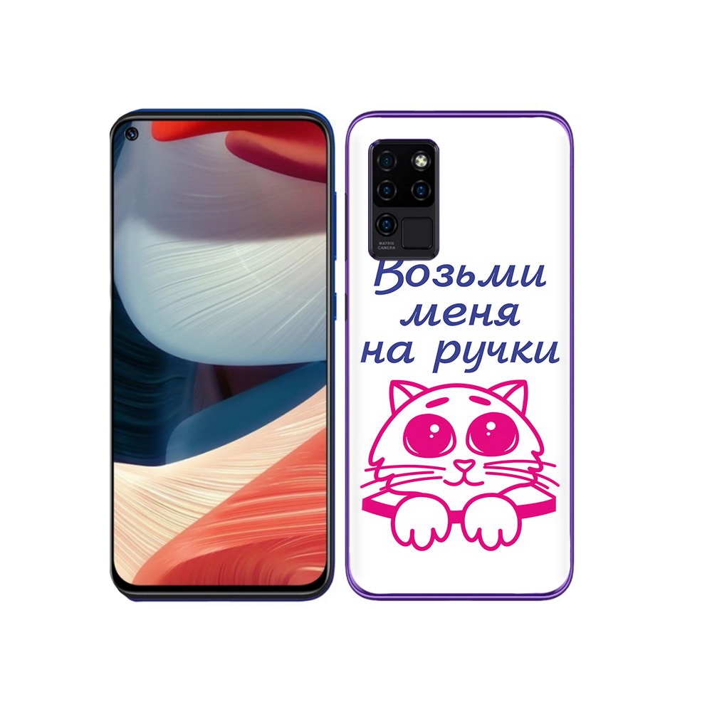 

Чехол MyPads Tocco для Oukitel C21 мяу, Прозрачный, Tocco