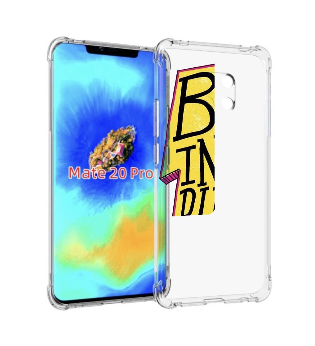 Чехол MyPads надпись в желтой молнии для Huawei Mate 20 Pro/Mate 20 RS 6.39
